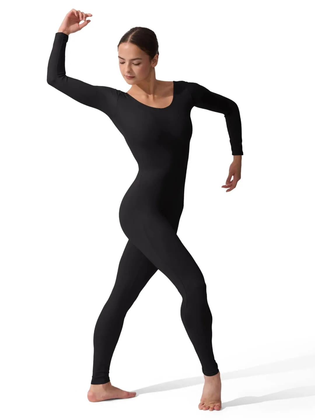Capezio Team Basics TB114 Langarm Unitard Schwarz Nylon