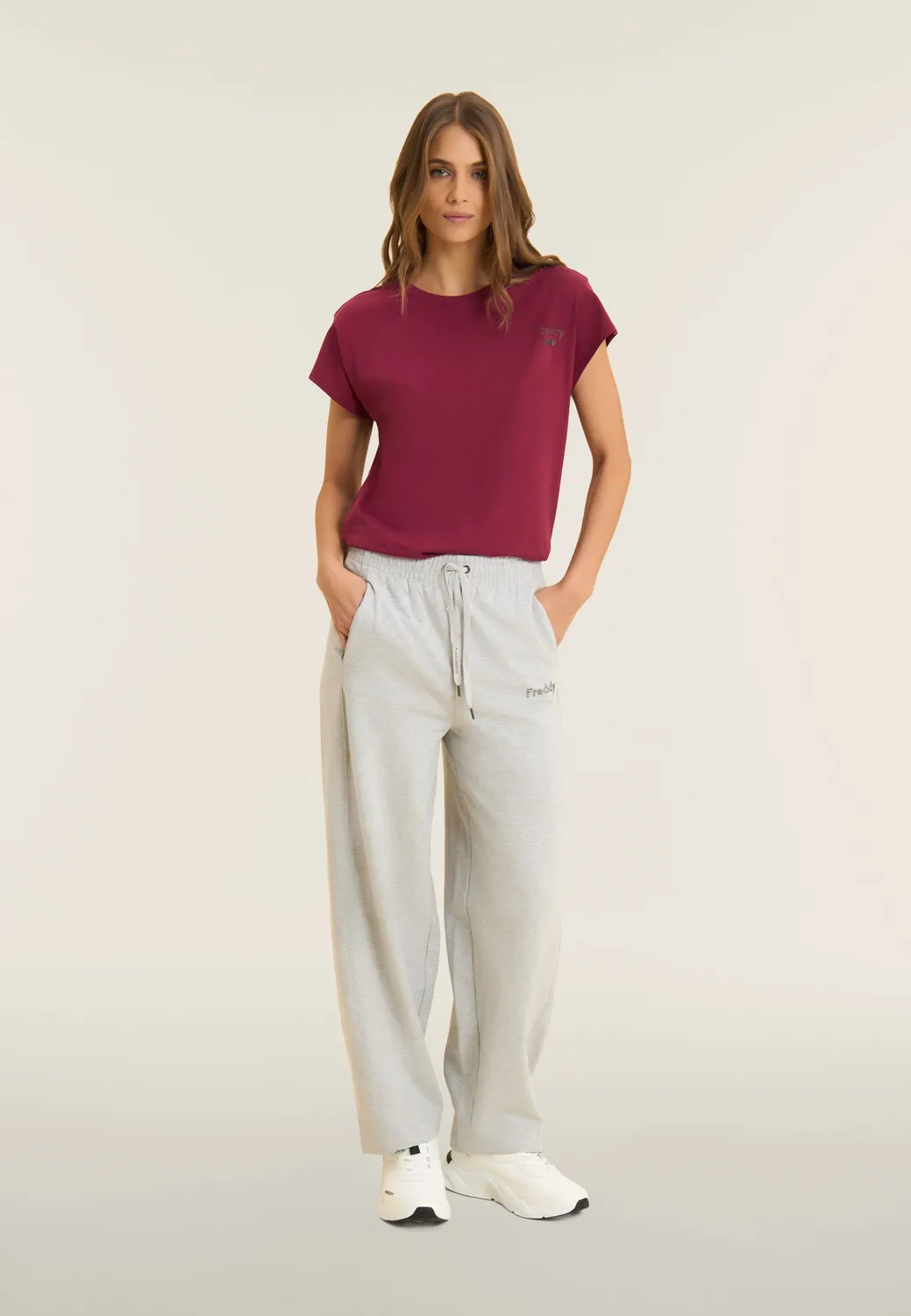 Freddy Balloon Sporthose Damen Melange Gray Mélange