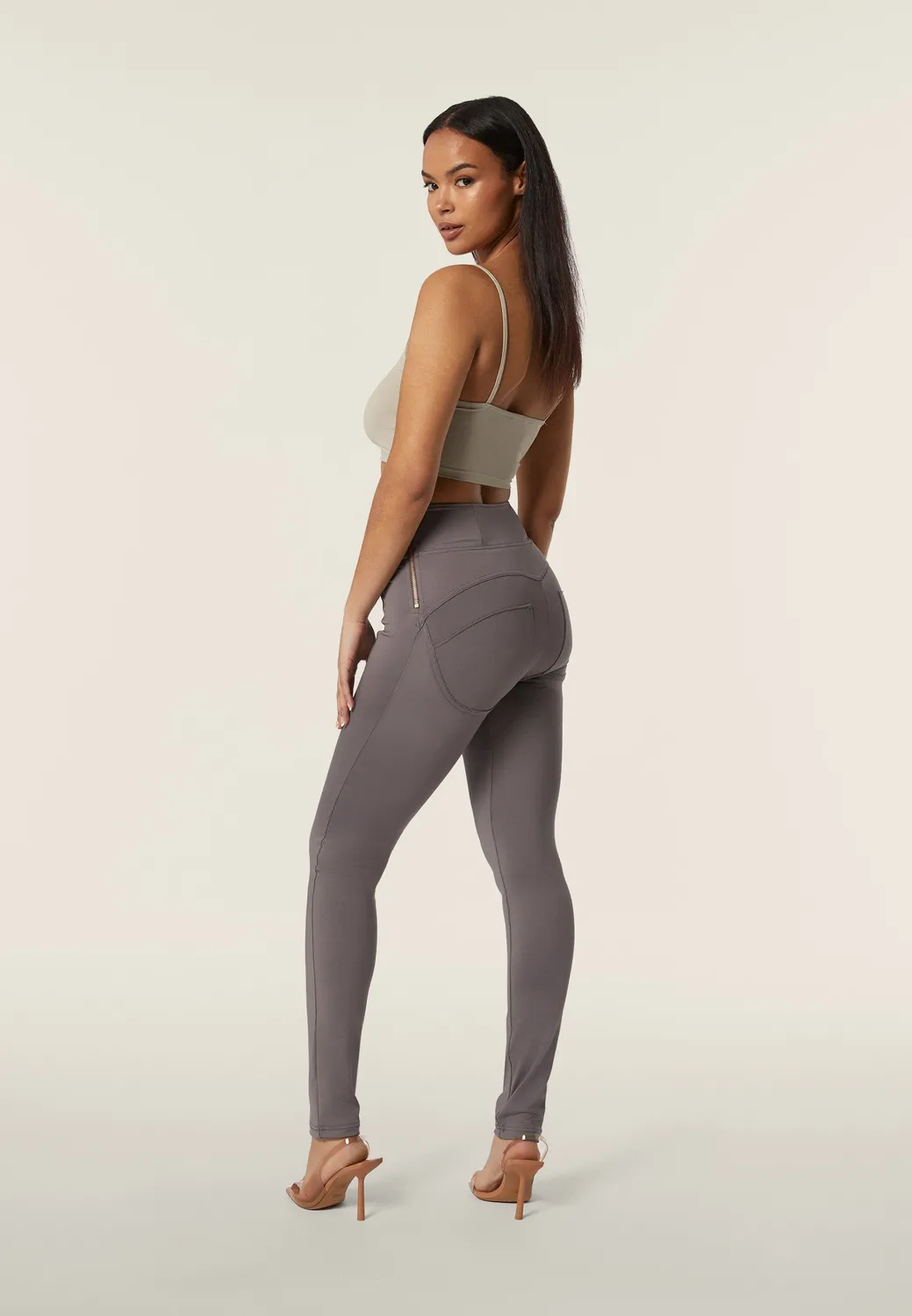 Freddy WR.UP Hose Damen High Waist Push-up Grau