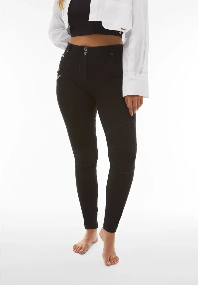 Freddy WR.UP Biker Jeans Superskinny Dark Jeans Hoher Bund