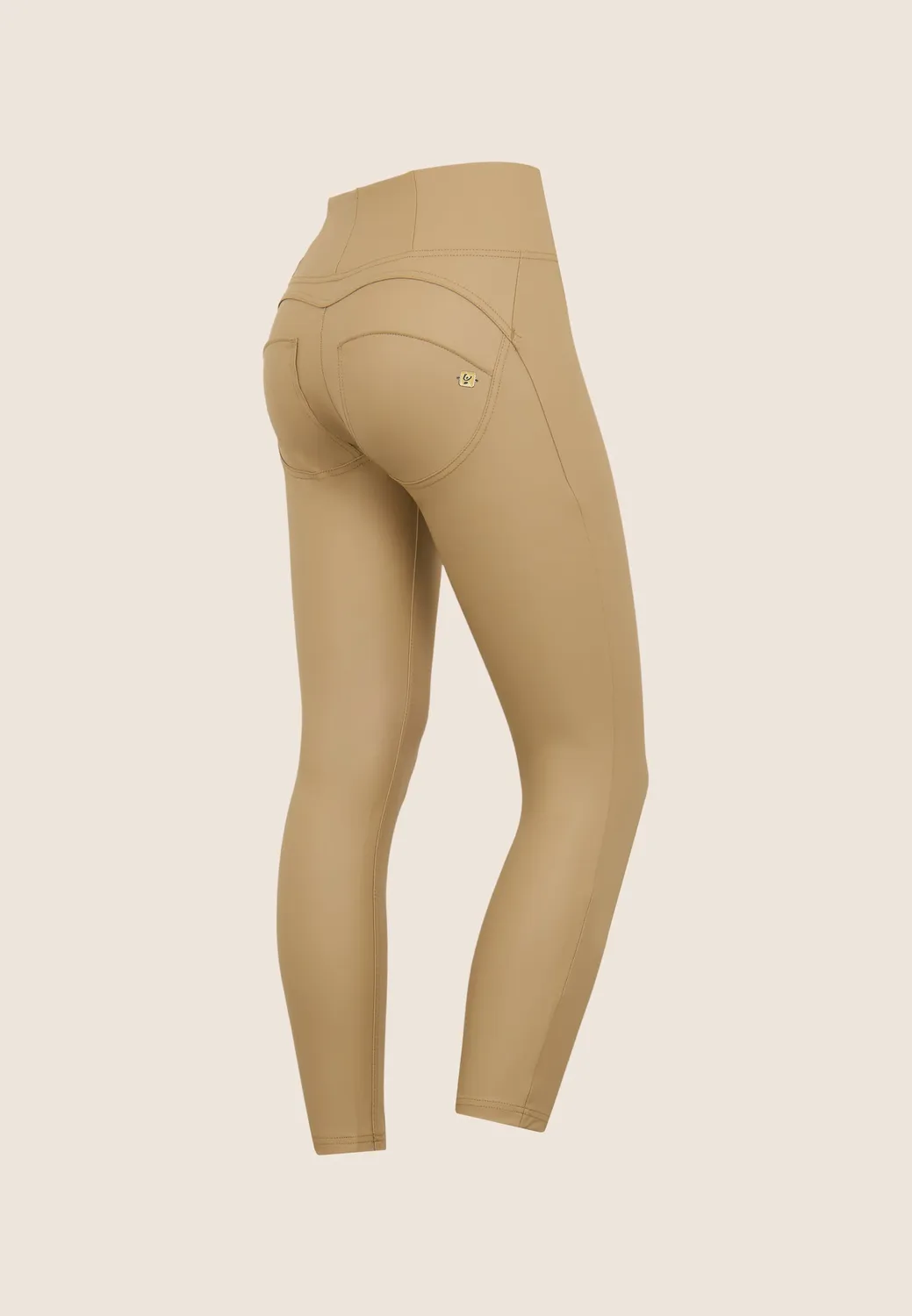 Freddy WR.UP 7/8 Kunstleder-Leggings Schwarz Superskinny
