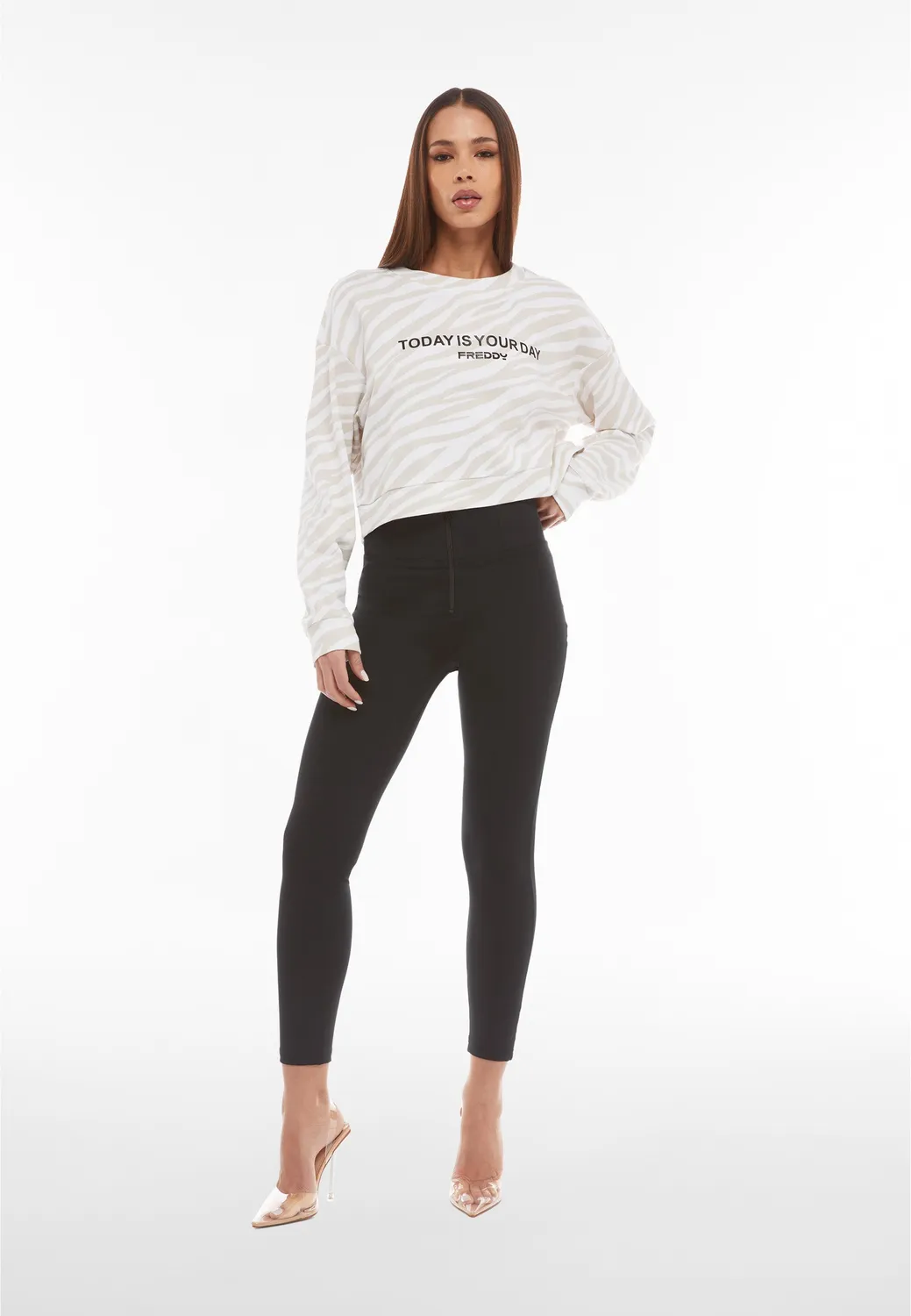 Freddy WR.UP Superskinny Hose High Waist Schwarz atmungsaktiv