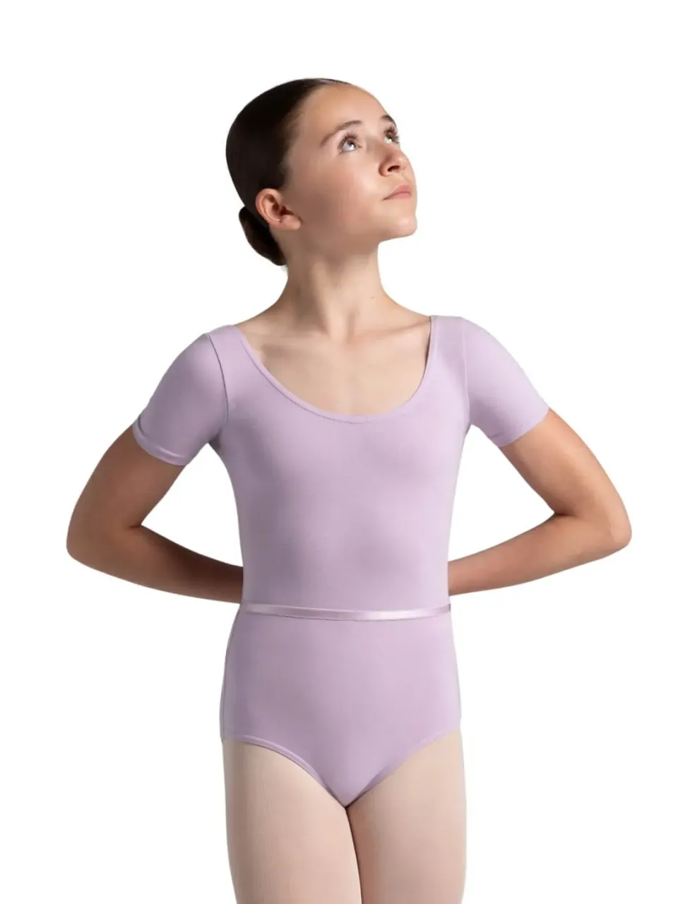 Capezio CAD400C Ballettanzug Mädchen Kurzarm Rosa Baumwolle