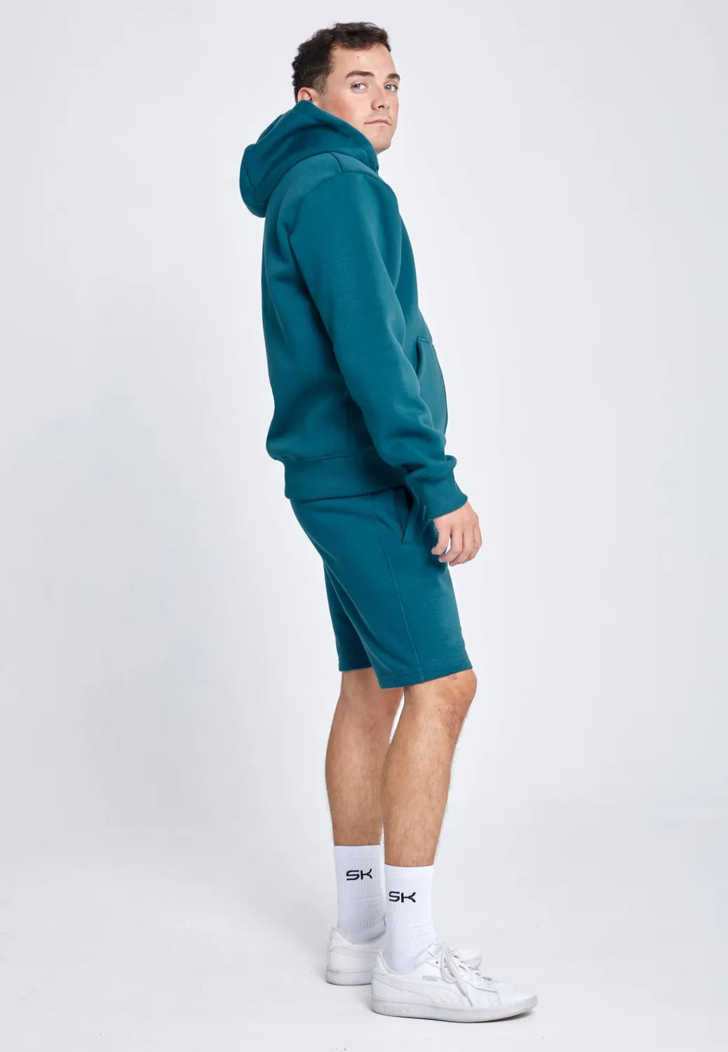 SPORTKIND Shorts Baumwolle Herren Hose mit RV-Taschen