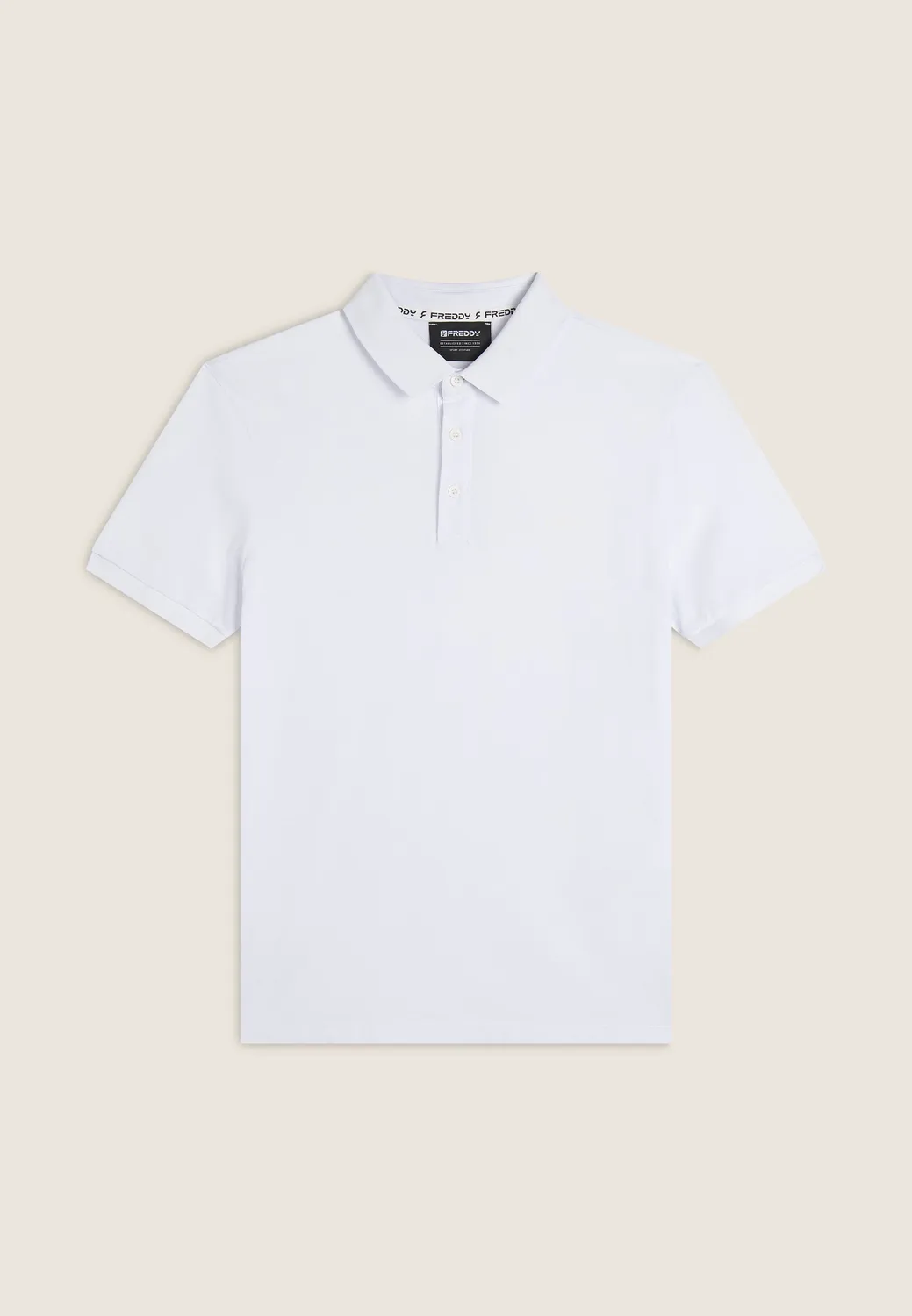 Freddy Poloshirt Schwarz Piquet Baumwolle Regular
