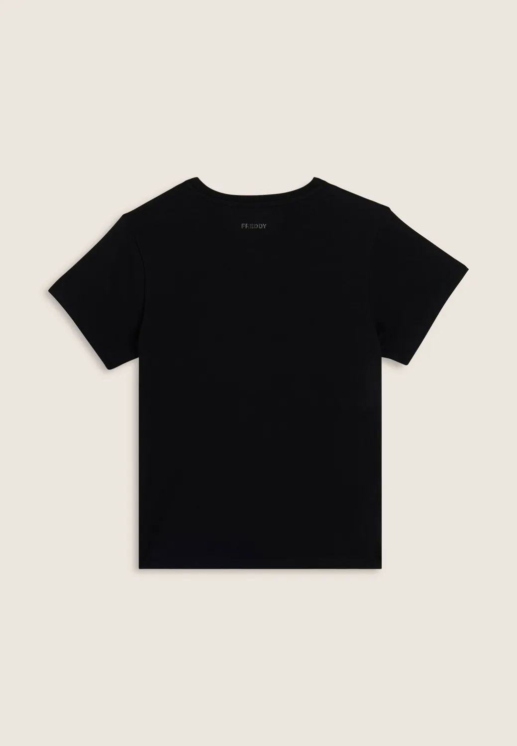 Freddy Regular T-Shirt Damen Jersey Schwarz mit Fotoprint