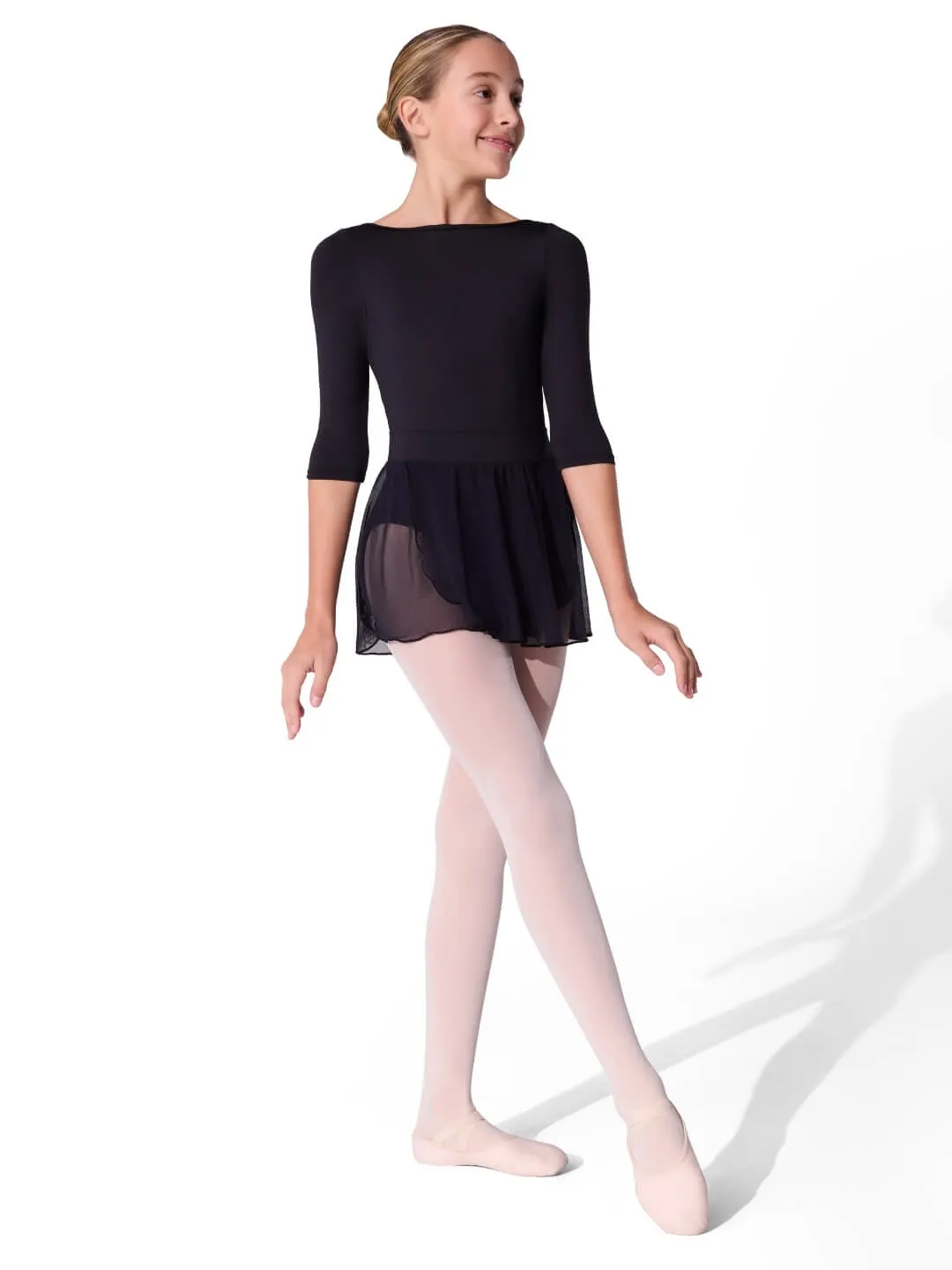 Capezio Class Collection ES2007C Ballettrock Schwarz Wickeloptik