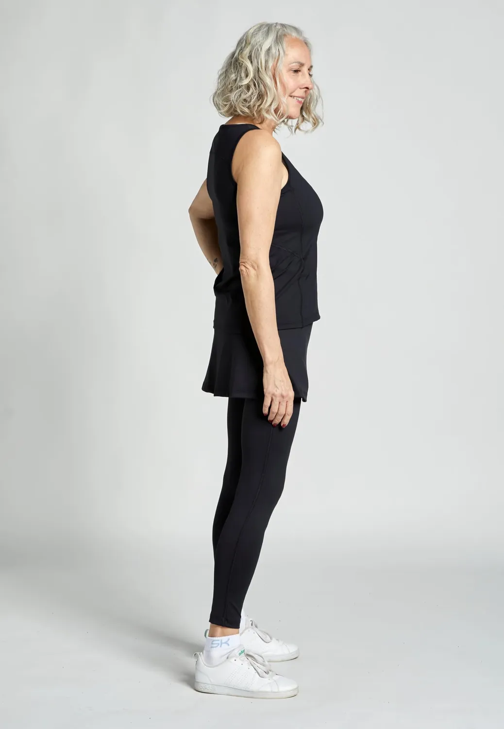 SPORTKIND Tennisrock Leggings 2-in-1 Taschen UV50+