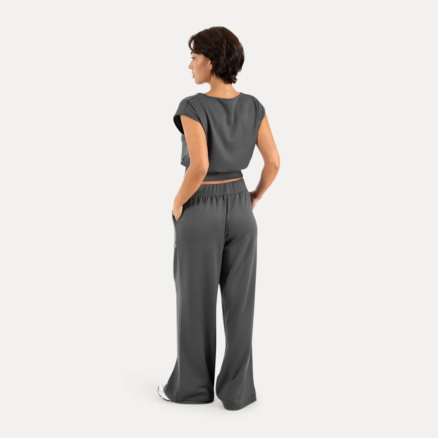 Smilodox Sorea Luvia Hose Damen Schwarz Loose Fit