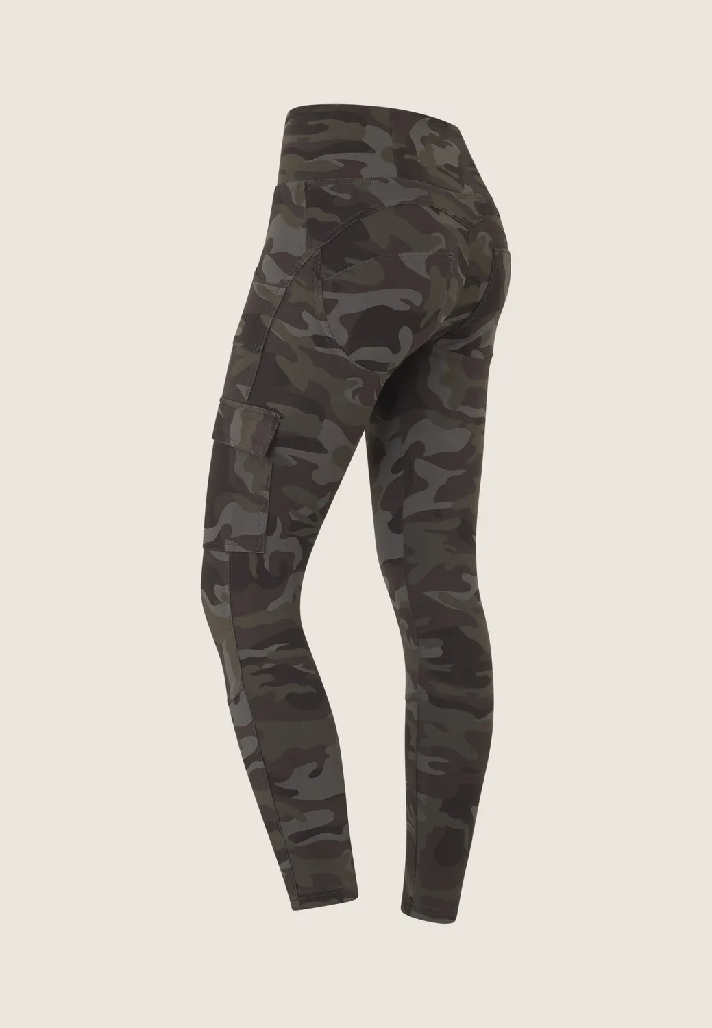 Freddy WR.UP Cargo Push-up Hose Camouflage Blau Jersey