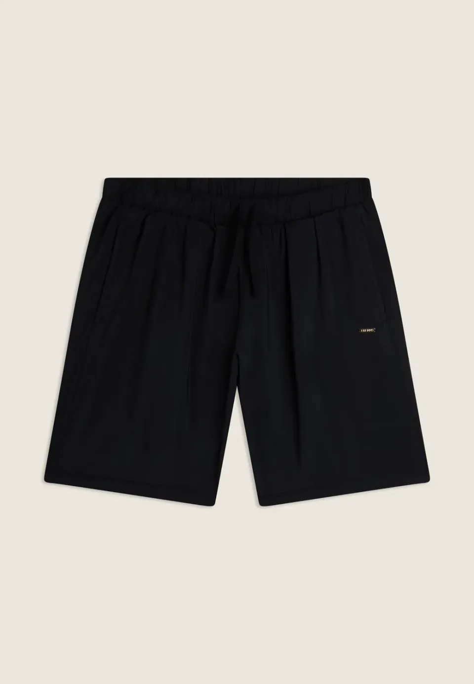Freddy Damen Shorts Modal schwarz Comfort Wide Leg