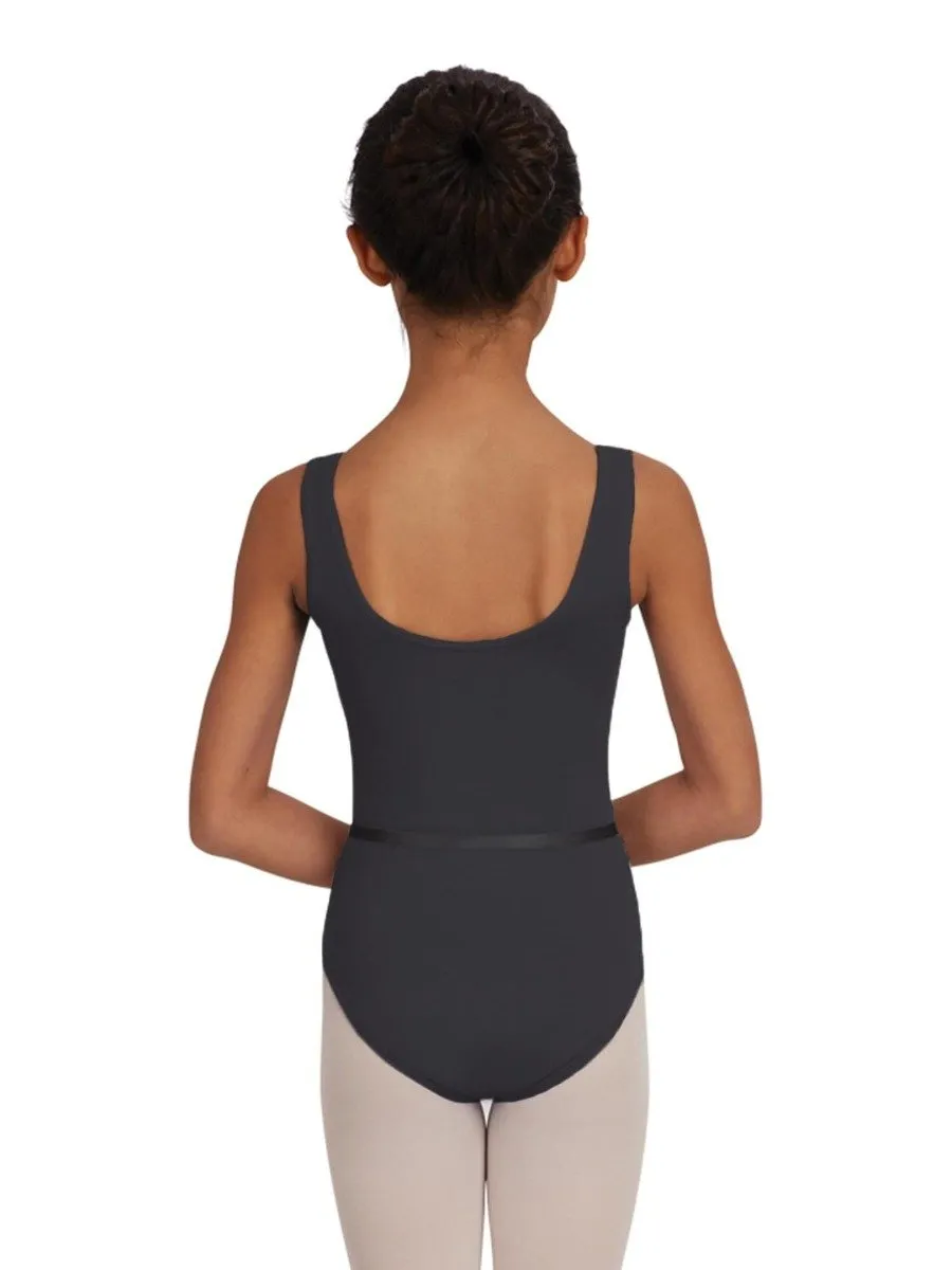 Capezio CAD200C Trägertrikot Mädchen Rosa Gürtel