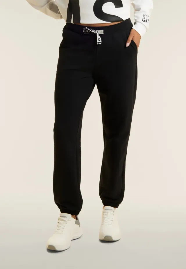 Freddy MST Regular Jogginghose mit Kordel Schwarz