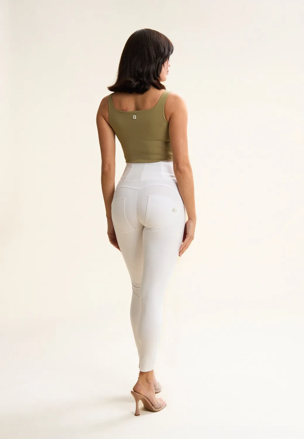 Freddy WR.UP 7/8 High-Waist Leggings Weiß Push-up