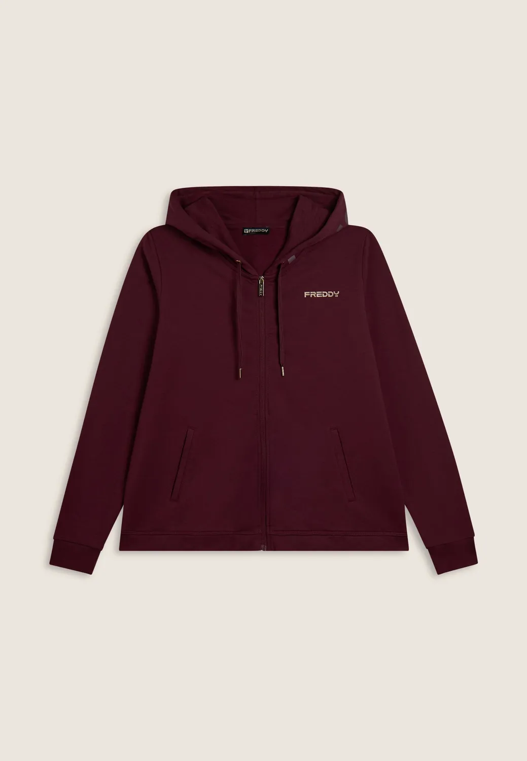 Freddy Kapuzenjacke Damen Full-Zip Saphir Reißverschluss