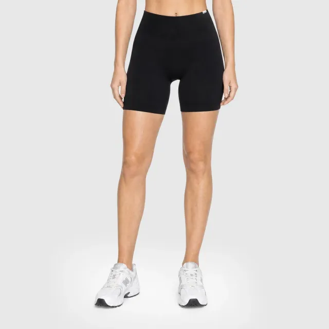 Smilodox Edina Scrunch Shorts Schwarz Damen Seamless