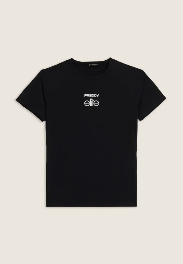 Freddy Elite T-Shirt Herren Schwarz Technik Mesh