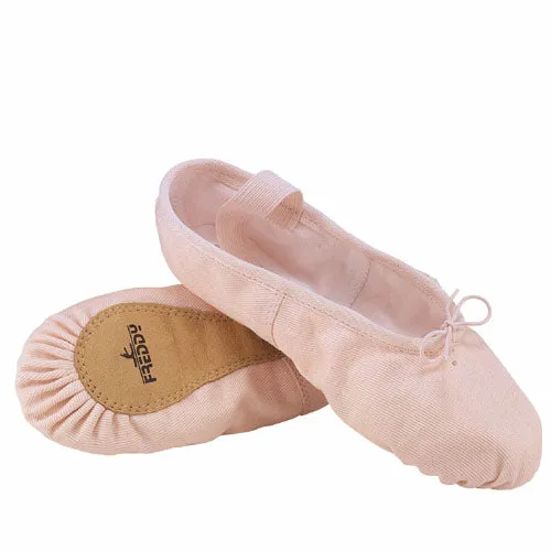 Freddy Mezza Punta Ballettschläppchen Canvas Rosa