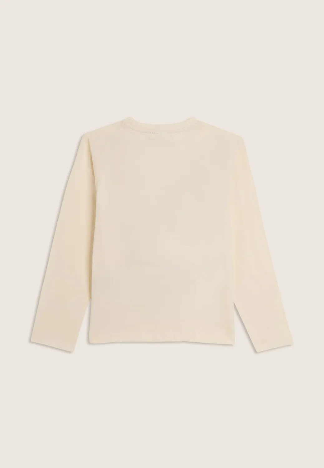 Freddy Junior Langarmshirt Milk White Spray-Logo Baumwolle