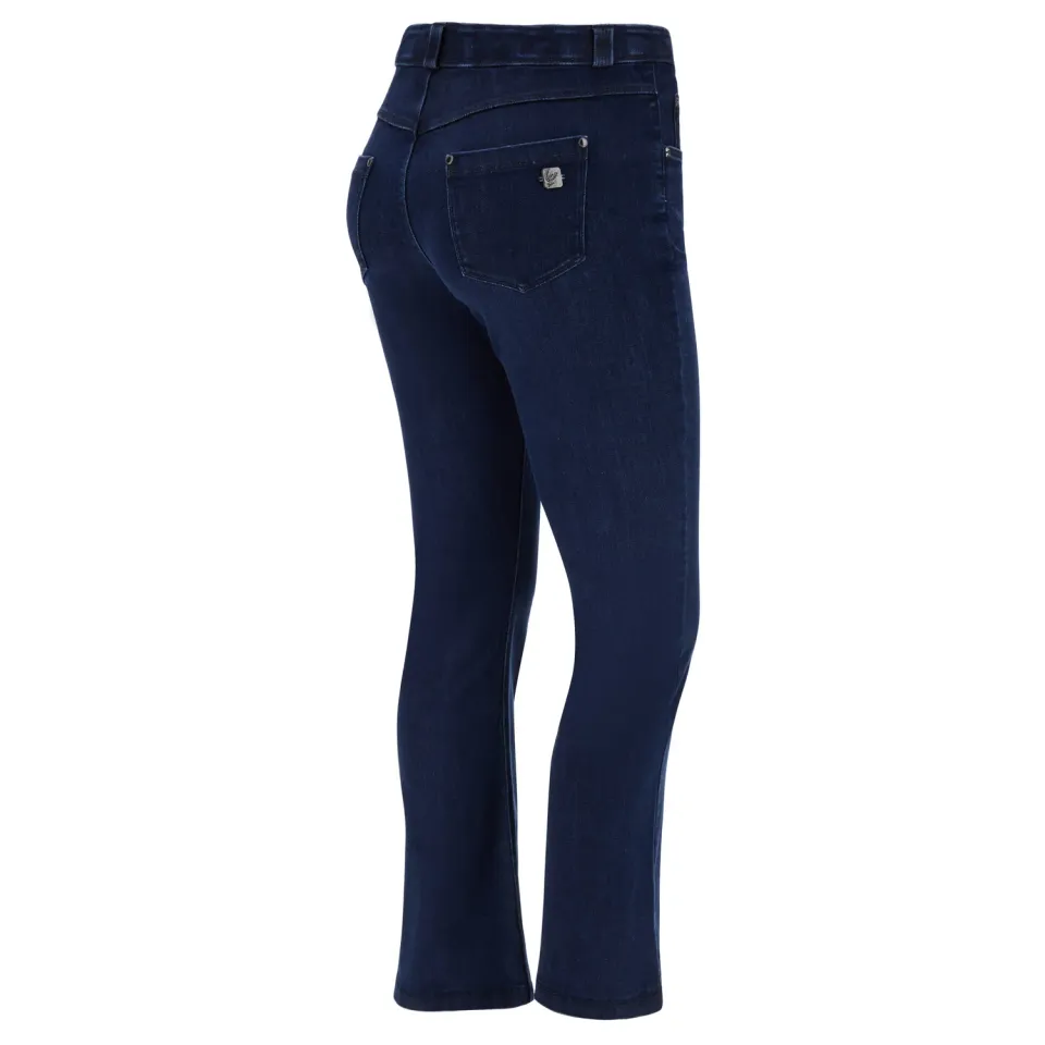 Freddy Black Jeans Flare Cropped Schwarz Stretch