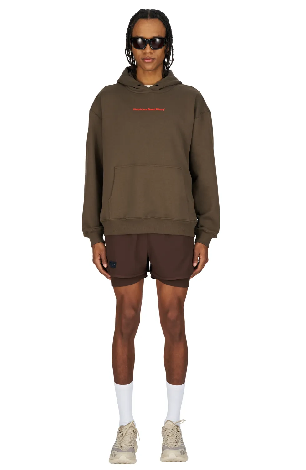 UNNA Slow Motion Hoodie Unisex Wren Brown Bio-Baumwolle