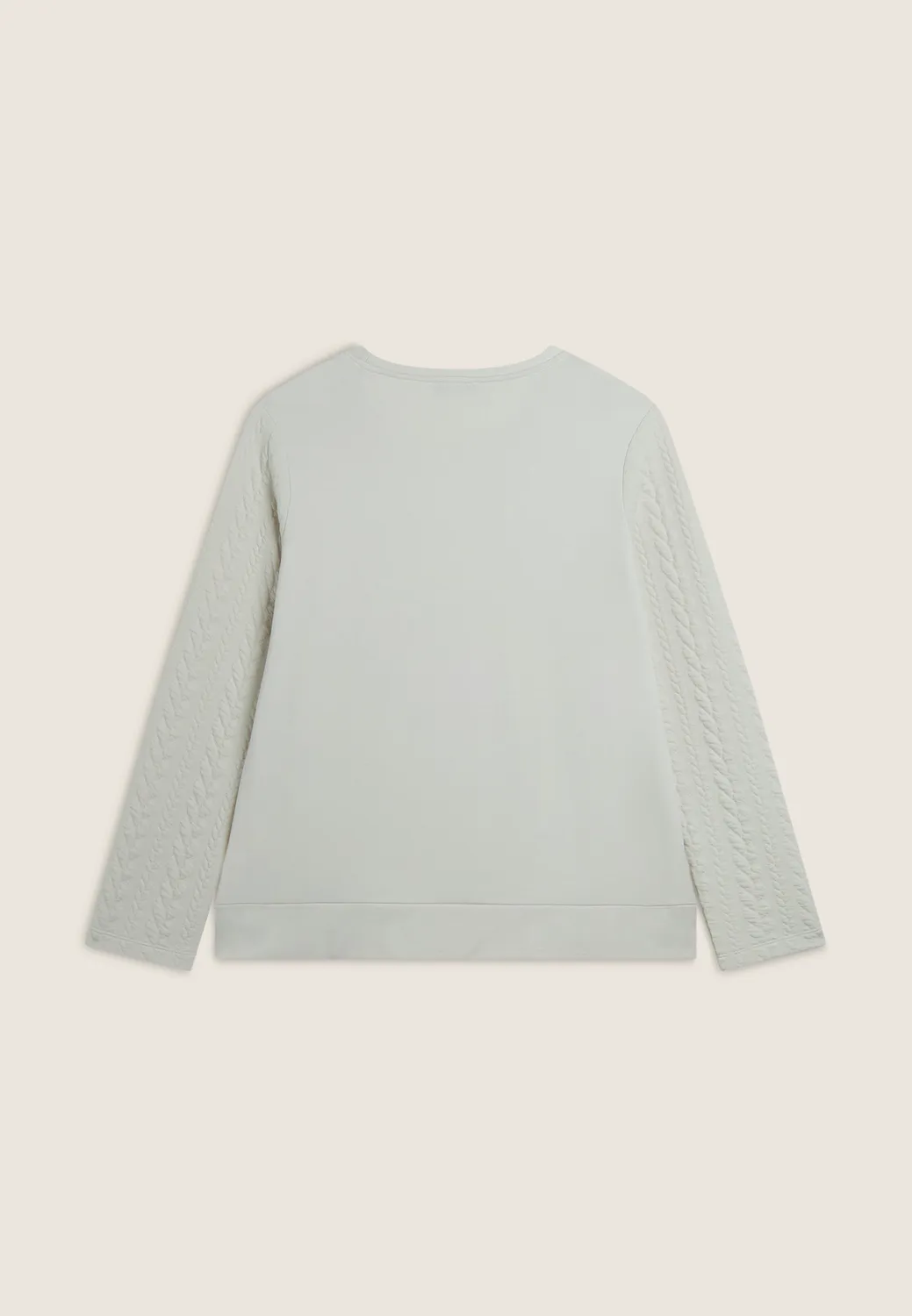 Freddy Sweatshirt Viskose Zopfärmel Schwarz comfort