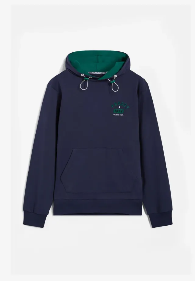 Freddy Herren Hoodie Blau Regular Fit Kapuze