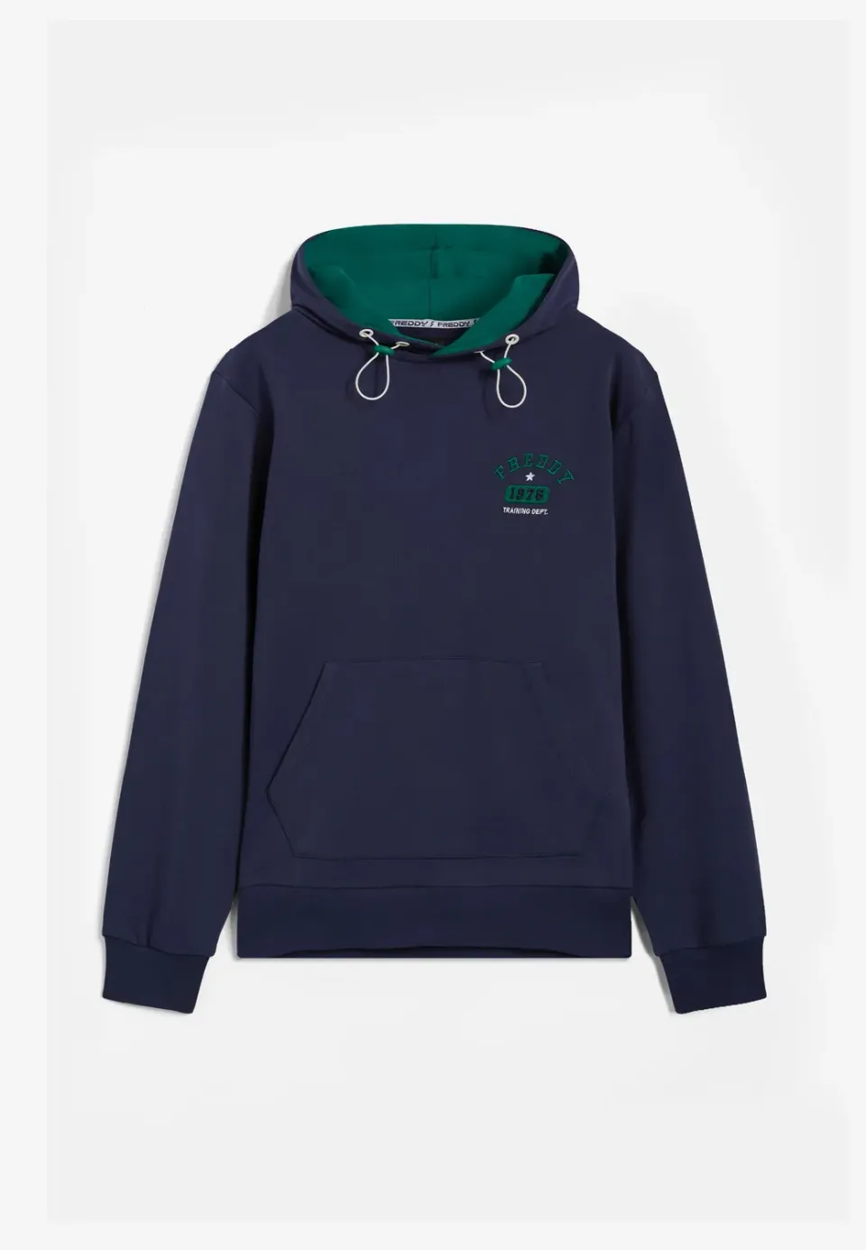 Freddy Herren Hoodie Blau Regular Fit Kapuze