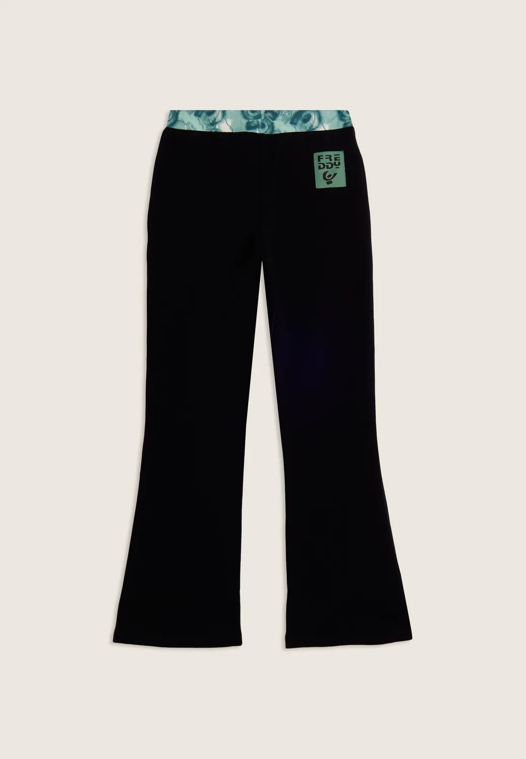 Freddy Junior Flare Sporthose Schwarz niedrige Taille 4 Jahre