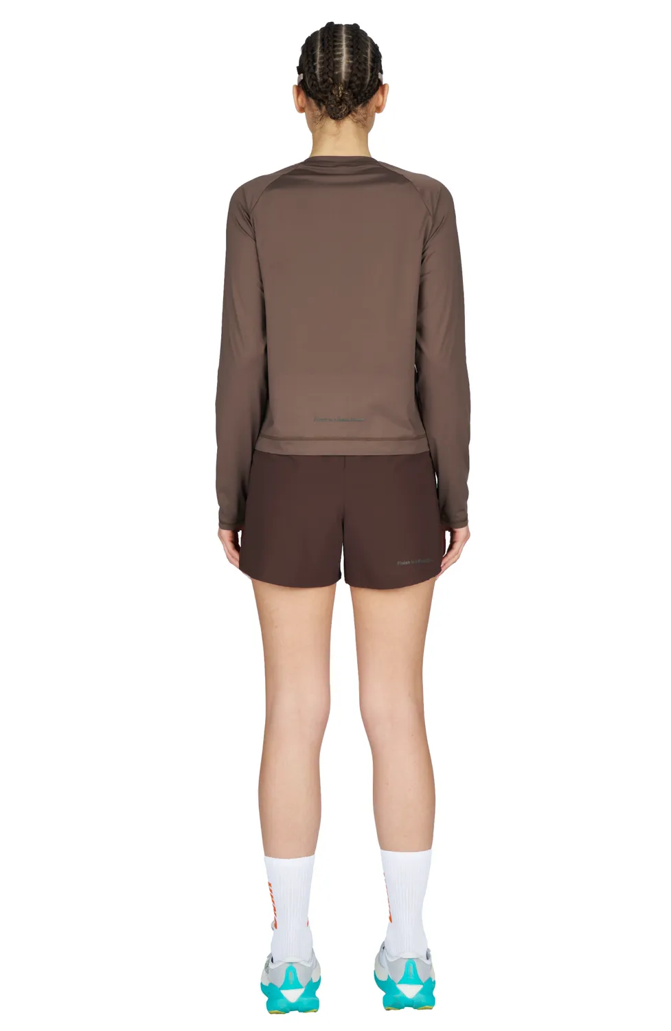 UNNA Shiny Long Sleeve W Laufshirt braun leicht