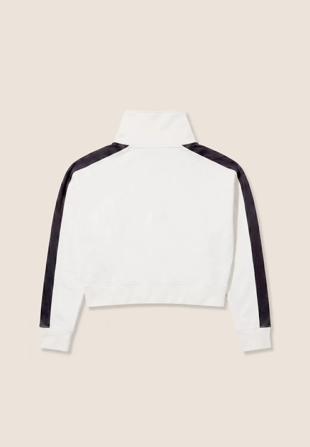 Freddy Comfort Sweatshirt Cropped Half-Zip hoher Kragen schwarz