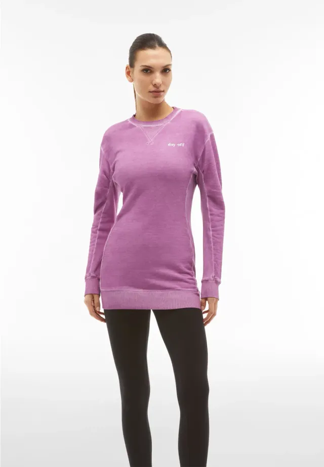 Freddy Day-Off Sweatshirt Mulberry Oversize Baumwolle
