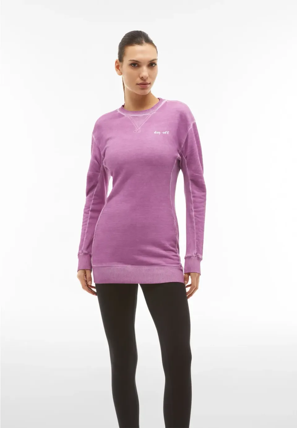 Freddy Day-Off Sweatshirt Mulberry Oversize Baumwolle