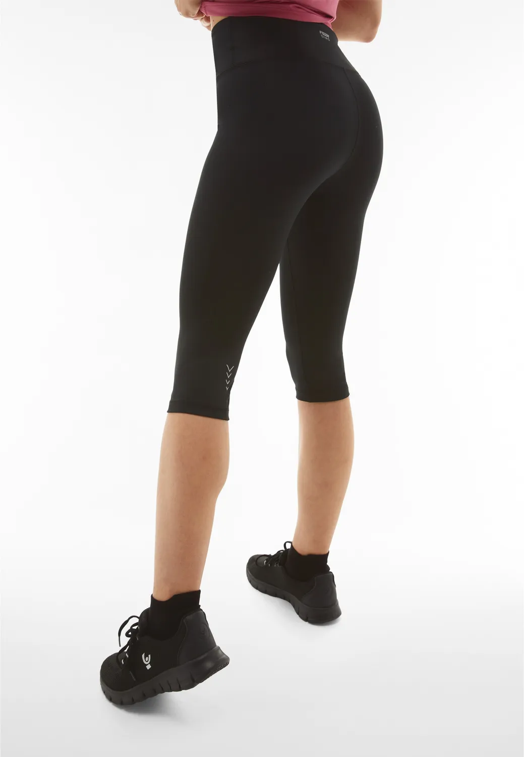 Freddy Superfit Capri-Leggings Schwarz atmungsaktiv 3/4