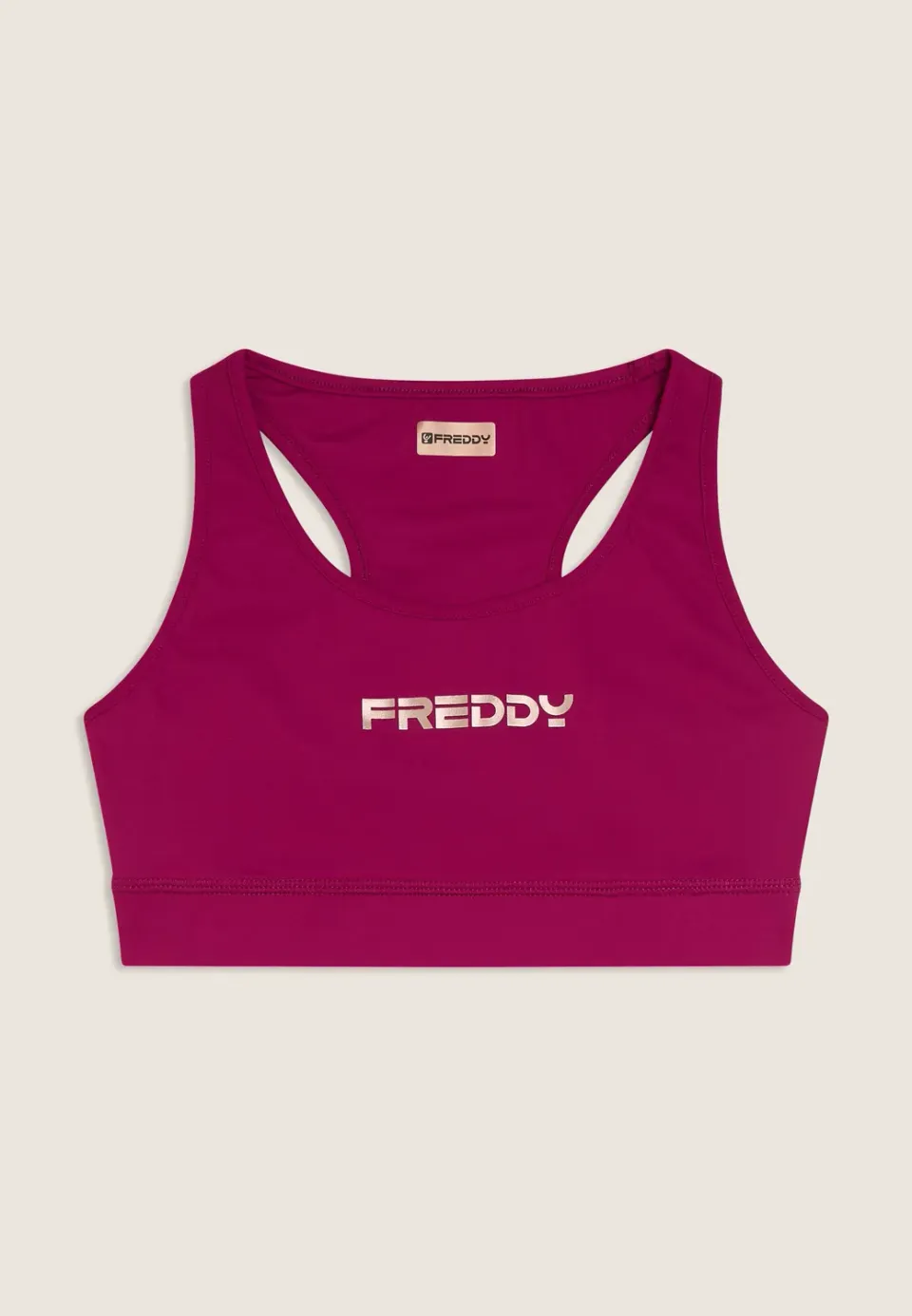 Freddy Sport-BH Top mittlerer Halt schwarz atmungsaktiv