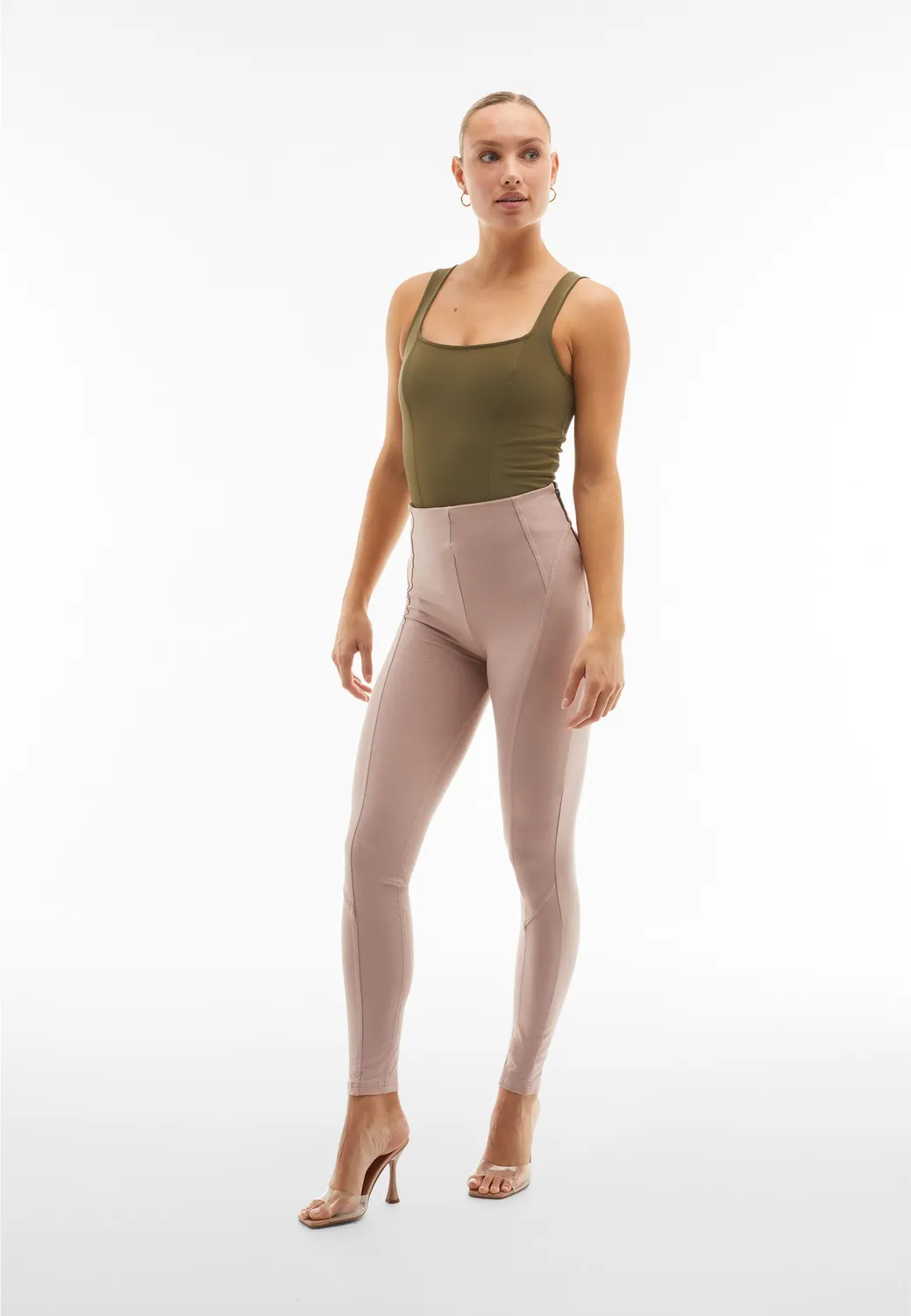 Freddy WR.UP Superskinny Hose High-Waist Fawn Bio-Jersey