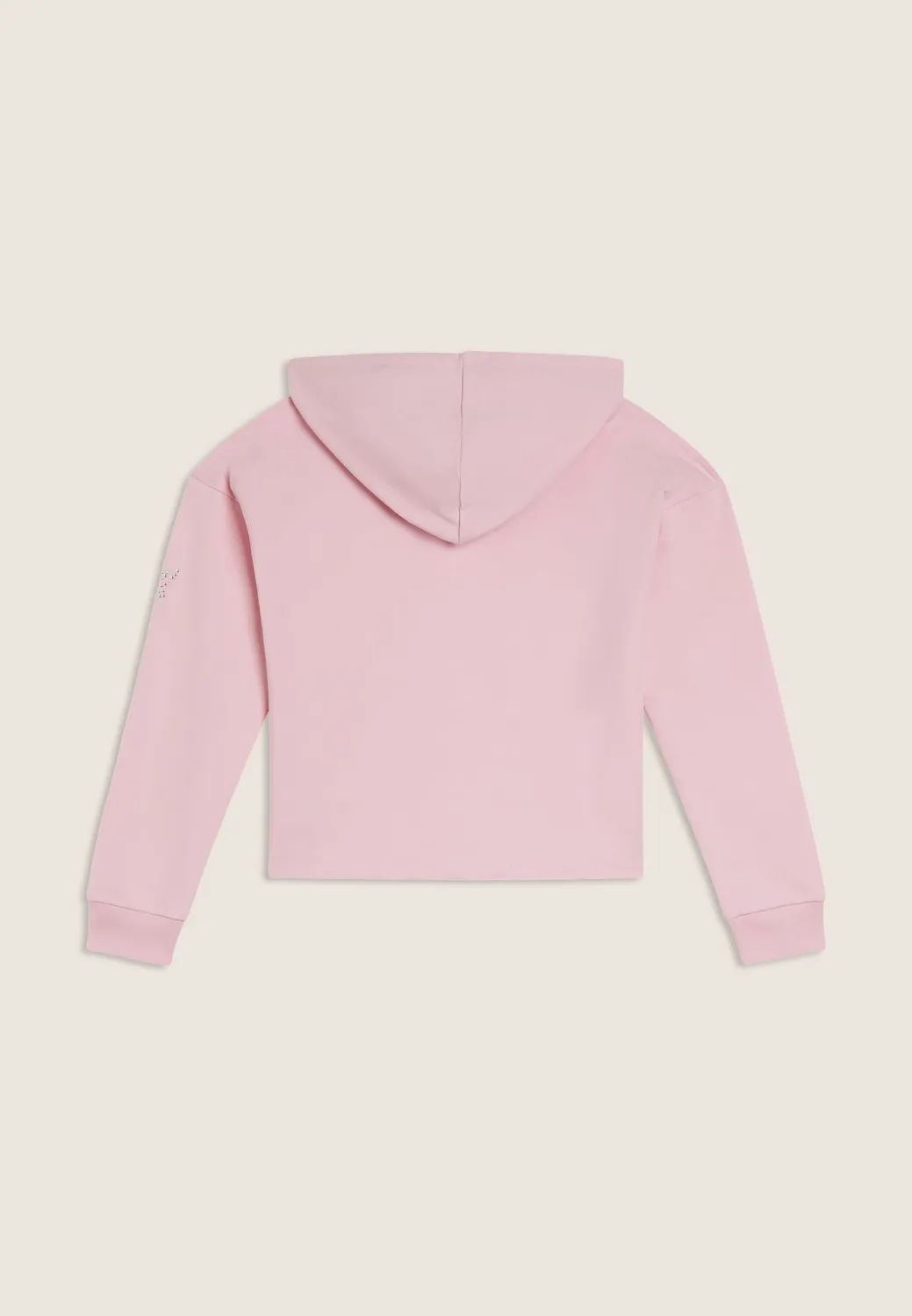 Freddy Cropped Hoodie Mädchen Schwarz Zip