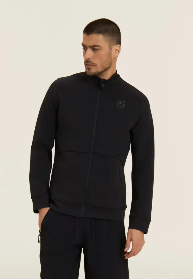 Freddy WKT.076 Sweatjacke mit Stehkragen Hellblau leicht