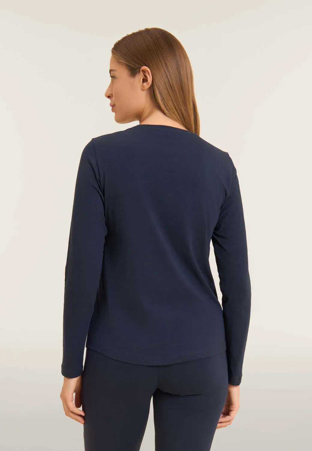 Freddy Strass-Logo Langarmshirt B109 Supima