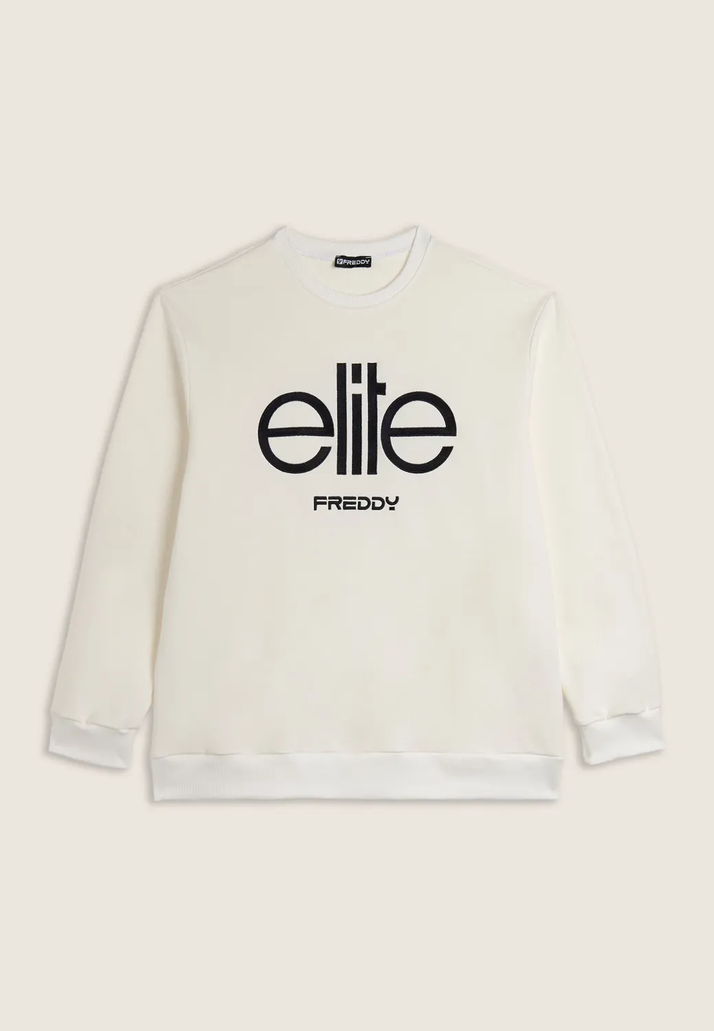 Freddy Elite Sweatshirt Baumwolle Grau meliert Stick