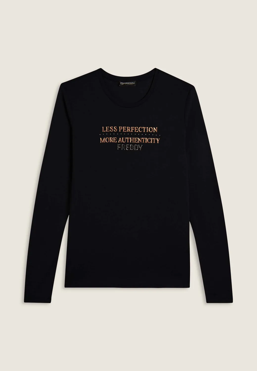 Freddy Langarmshirt Damen Modal metallik Print