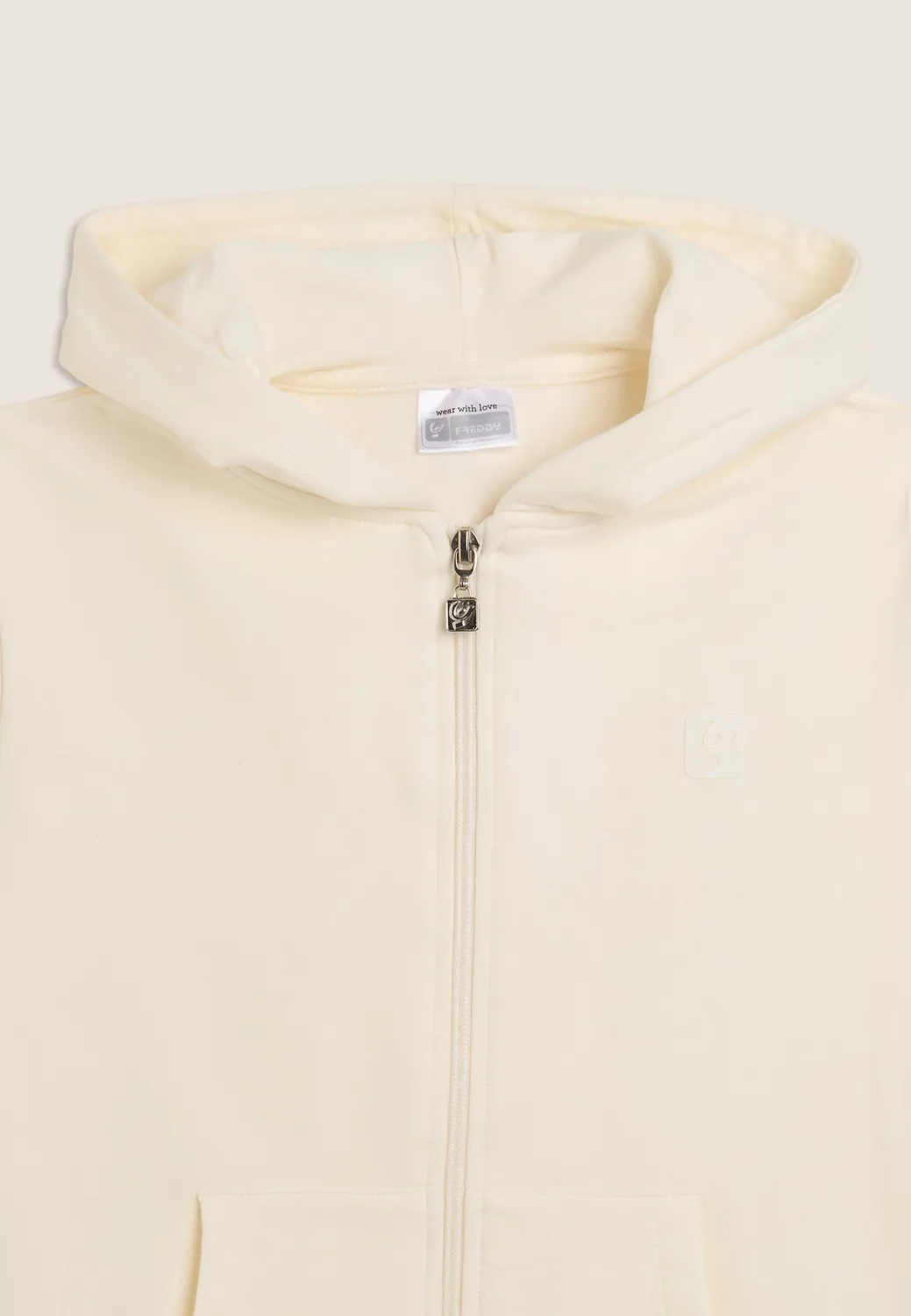 Freddy Junior Full-Zip Hoodie Granitgrau mit Kapuze