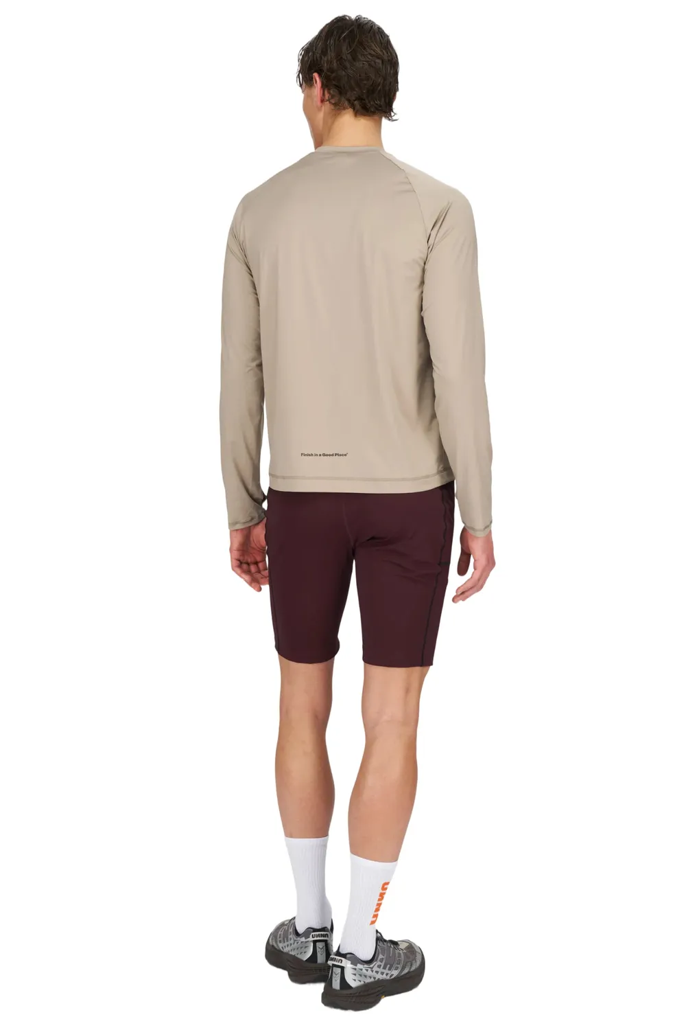 UNNA Shiny Long Sleeve Longsleeve Herren Sand Leicht