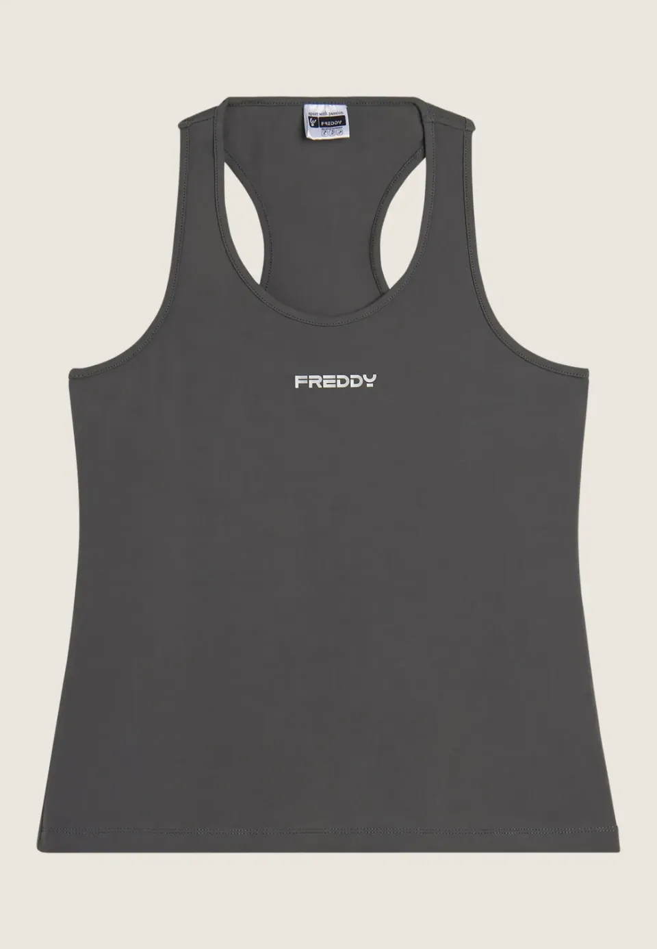 Freddy Jersey Tanktop Damen Grau Baumwolle
