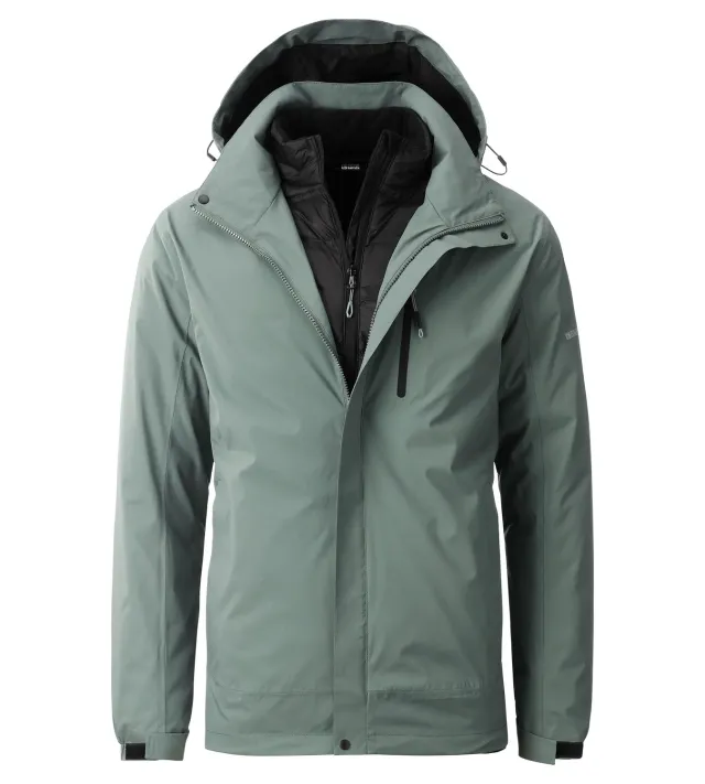 LPO Kosmo 3 in 1 Jacke dunkelgrün wasserdicht