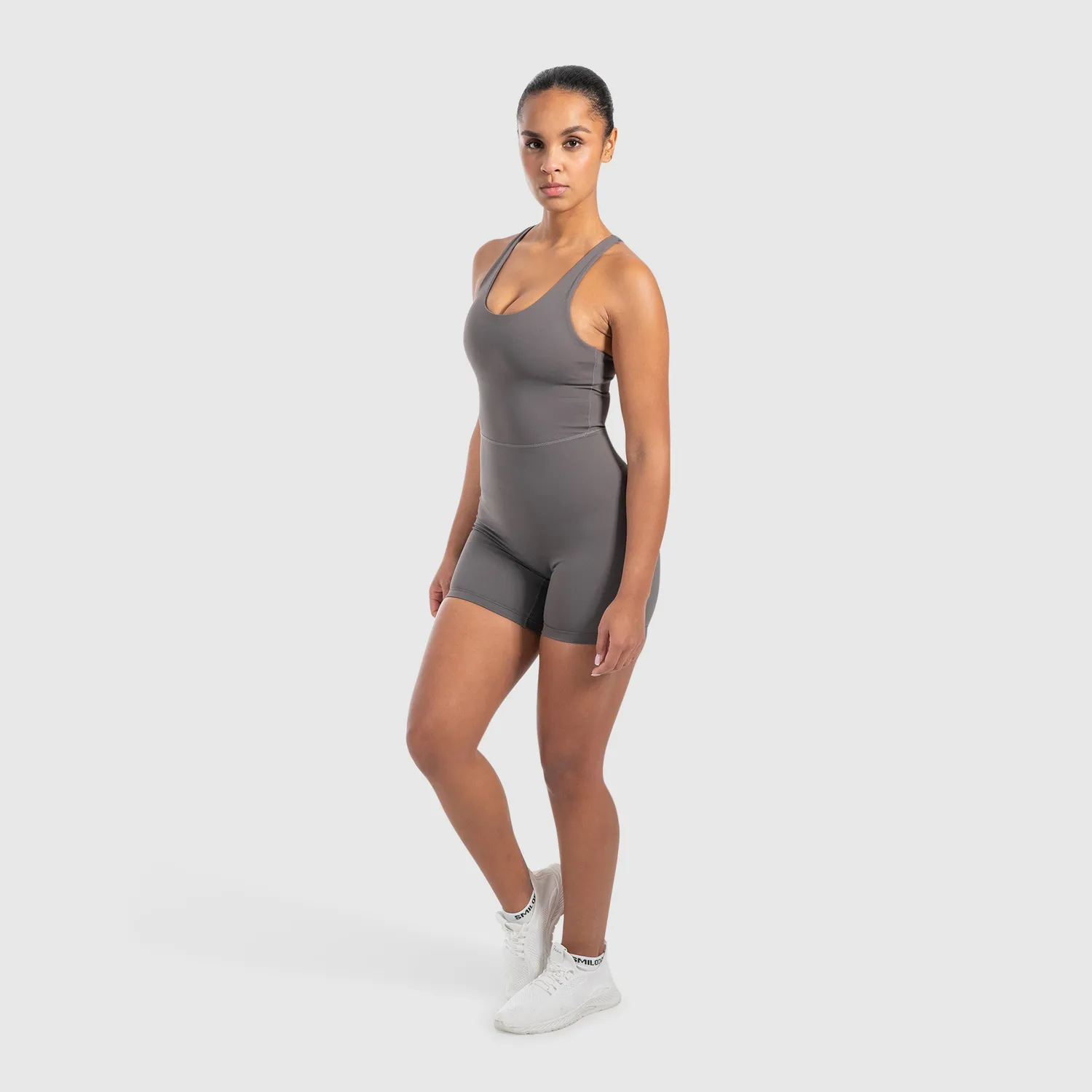 Smilodox Lunara Aleyna Jumpsuit Damen Schwarz elastisch