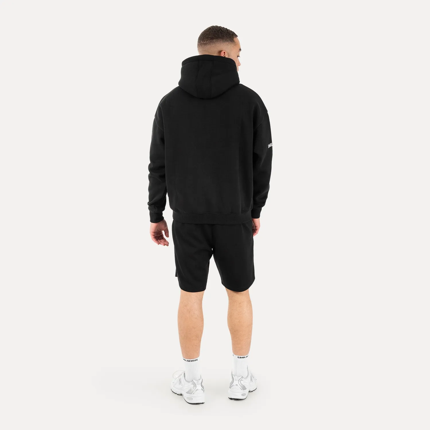 Smilodox Basic Koray Hoodie Herren schwarz Loose Fit