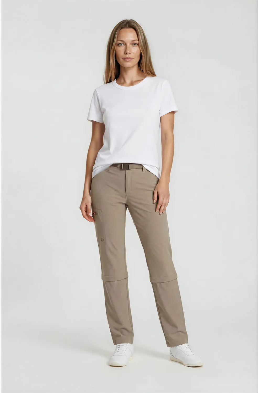 LPO Coralie Zip-Off-Hose khaki schnelltrocknend