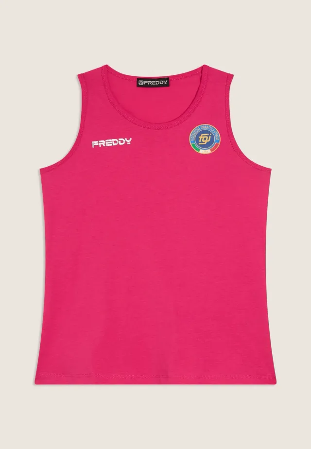 Freddy FGI Canotta Tanktop Kinder Schwarz 10 Jahre