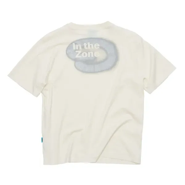 UNNA In The Zone Tee Laufshirt Herren Vanilla White Bio-Baumwolle